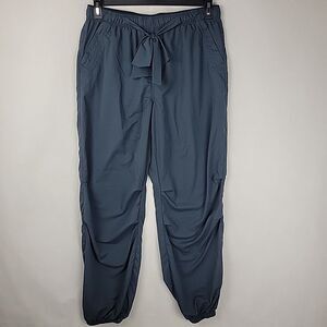PASKHO Serene Joggers Pants Ultra Comfort Sash Tied Womens Large Gray Travel